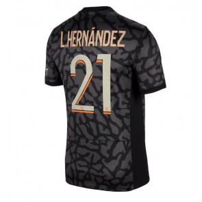 Paris Saint-Germain Lucas Hernandez #21 Tredje trøje 2023-24 Kort ærmer